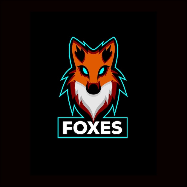 Foxes design de logotipo esports