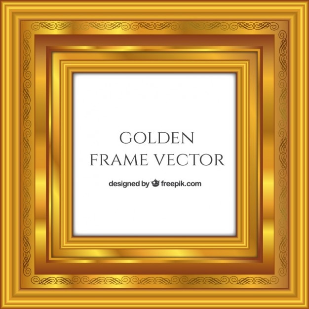 Frame dourado elegante