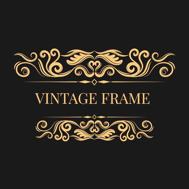 Frame dourado vintage