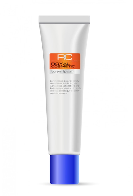 Frasco de creme cosmético glamouroso de luxo realista