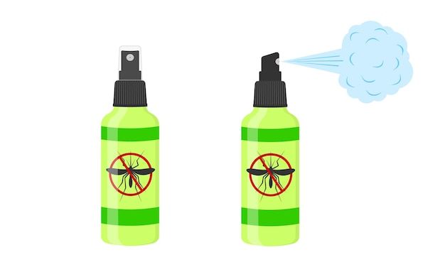 Frascos para insetos repelentes de spray para mosquitos com sinal anti-mosquito