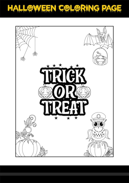 Frases de halloween para colorir página para colorir de halloween para crianças