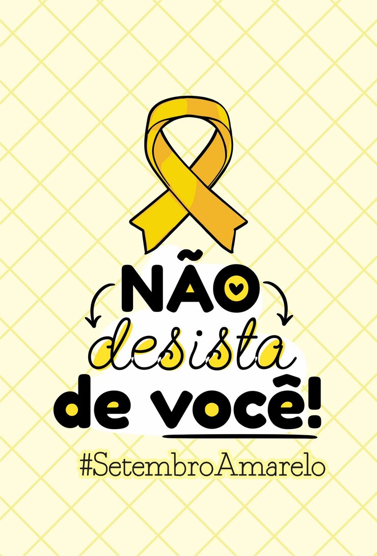 Vetor frases de setembro amarelo imagens desenhos artes