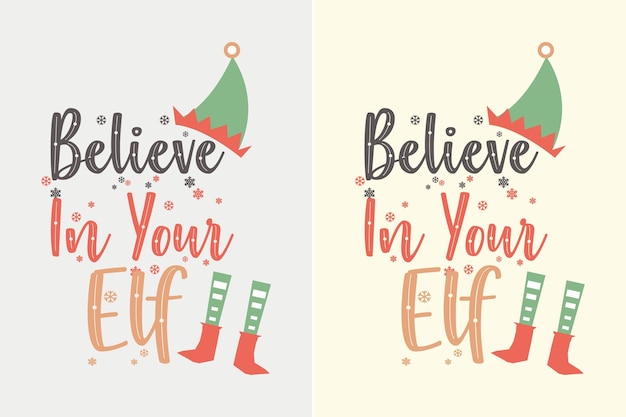 Frases fofas de natal svg elf