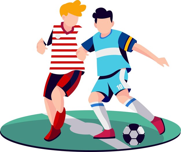 Pessoas Jogando Futebol Futebol Relacionado Ícones Imagem Vector Ilustração  Design Royalty Free SVG, Cliparts, Vetores, e Ilustrações Stock. Image  63405042