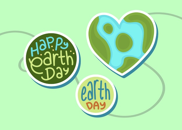 Vetor freepik_ai_earth day heart