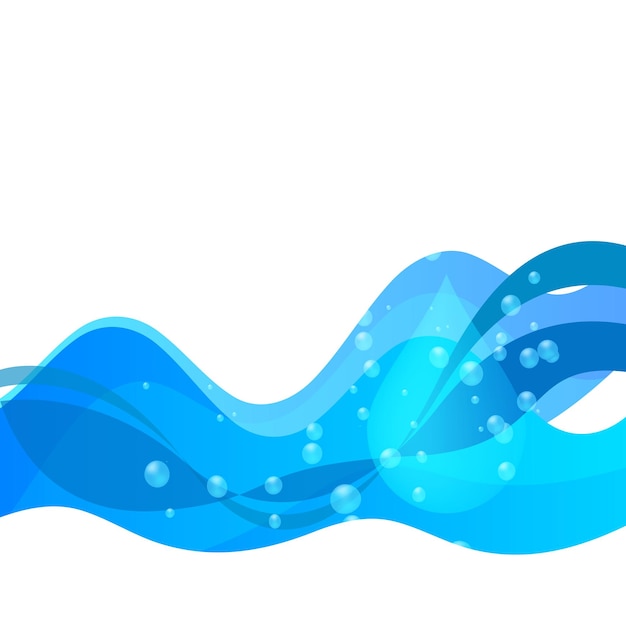 Frescura tema natural um fundo de água doce de design de elementos azuis abstrato ondulado para sobrepor o fundo da página sob a malha do rótulo frontal do título produtos de spa ilustração vetorial eps 10