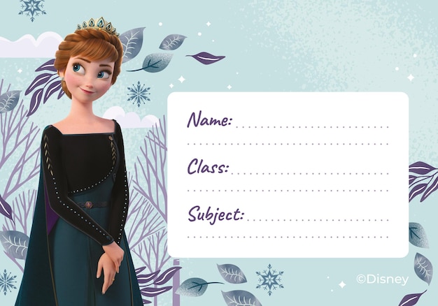 Frozen Anna Tag de Nome