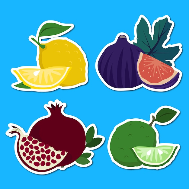 Frutas adesivos