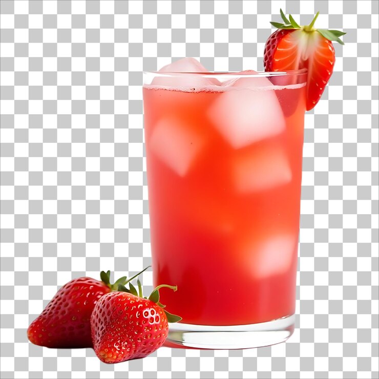 Vetor frutas bebida alimentação suco de morango limão clipart morango de fruta vermelha imagem png