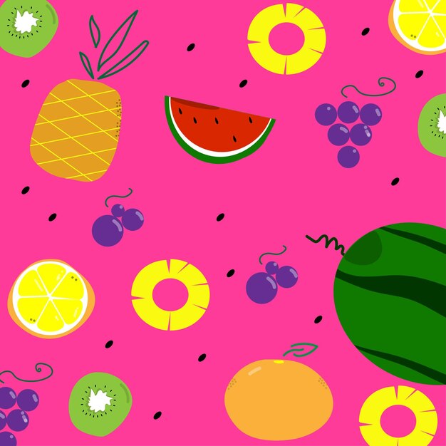 frutas sem costura padrão