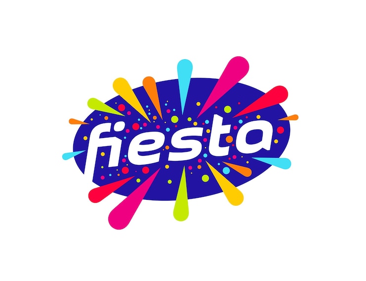 Vetor fun evento de carnaval festa símbolo de festa de férias