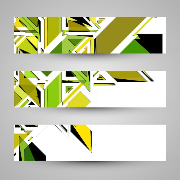 Fundamentos de banners abstratos