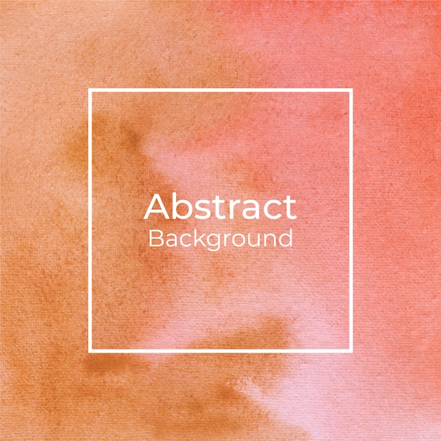 Fundo abstrato aquarela amarelo e laranja