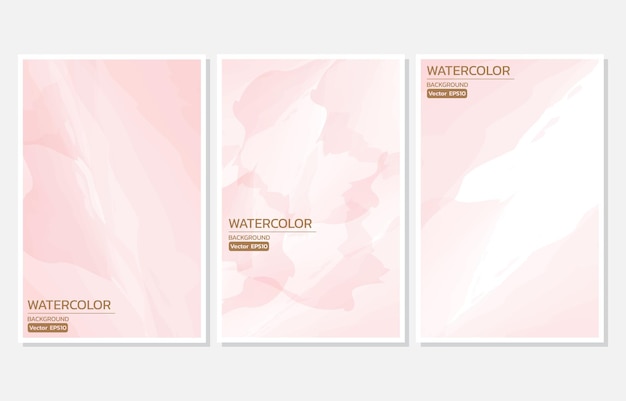 Fundo abstrato aquarela rosa-pêssego