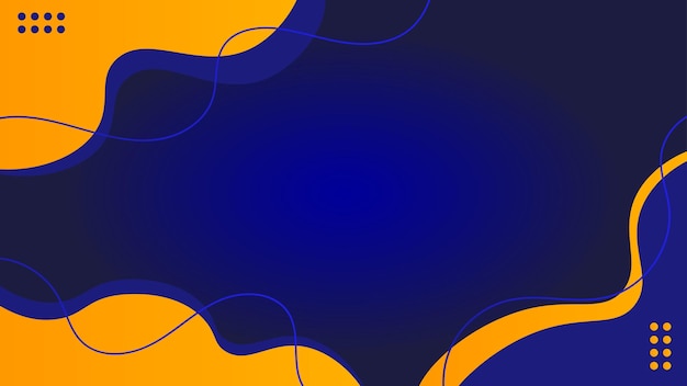 Fundo abstrato azul e amarelo design para folheto de banner de pano de fundo de cartaz