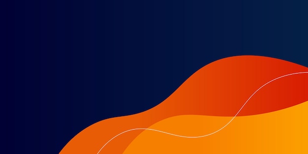 Fundo abstrato azul e laranja moderno para uso de design de apresentação para negócios, pôster, vetor