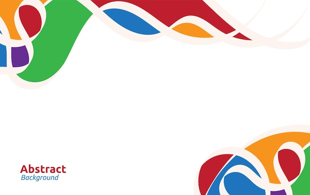 fundo abstrato Banner de modelo colorido