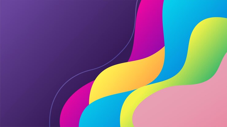 Vetor fundo abstrato colorido do projeto geométrico de memphis do arco-íris de bloob