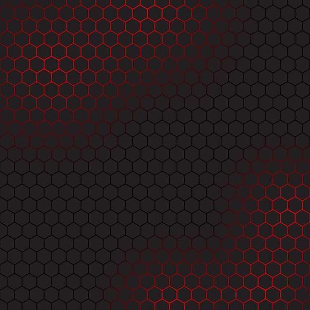 Fundo abstrato com design hexagonal