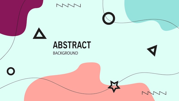 fundo abstrato com formas e formas geométricas