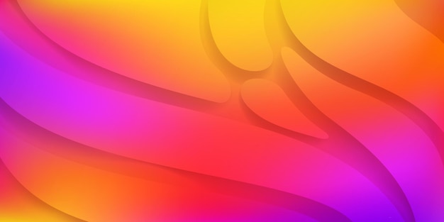 Fundo abstrato com formas suaves e onduladas nas cores laranja e roxa