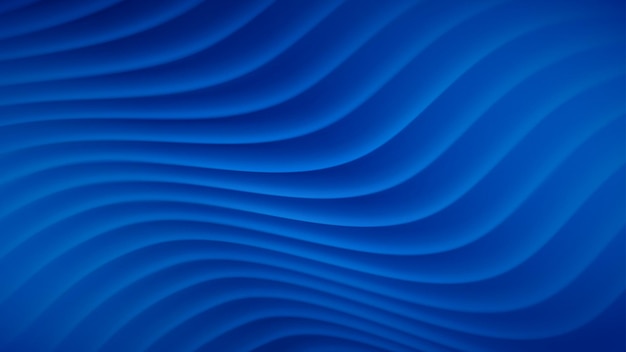 Fundo abstrato com linhas onduladas em cores azuis