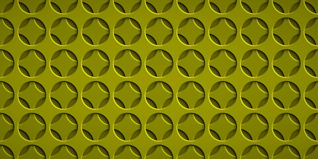 Fundo abstrato com orifícios circulares em cores amarelas