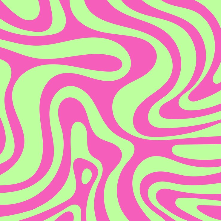 Fundo abstrato com padrão de ondas coloridas em estilo retro