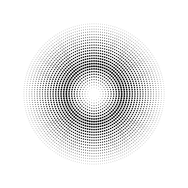 Fundo abstrato com pontos circulares
