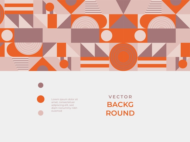 Fundo abstrato com texturas geométricas de semicírculo linha quadrada ponto onda, estilo memphis