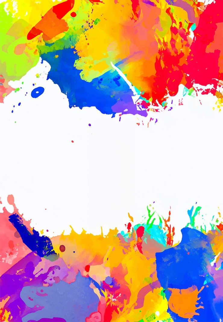 Vetor fundo abstrato com um desenho colorido de respingos de aquarela