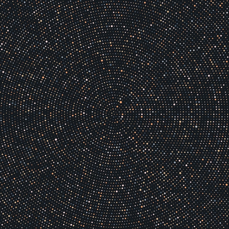 Vetor fundo abstrato com um design de pontos de meio-tom radial