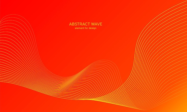 Fundo abstrato da onda. Fundo colorido com linha ondulada.