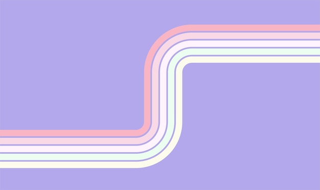 Vetor fundo abstrato de arco-íris desenho de linha ondulada sombros rosados padrão vetorial pronto para uso em têxteis de tecido