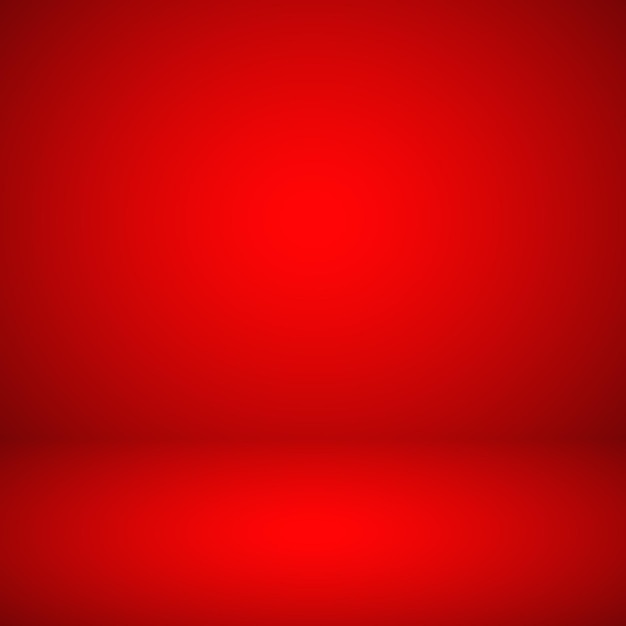 Fundo abstrato de estúdio vermelho vazio com efeito de destaque Cenário de vitrine de produtos