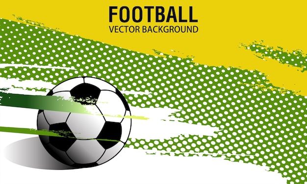 Fundo abstrato de futebol ou futebol adequado para seu banner de exibição de pôster do site do projeto.