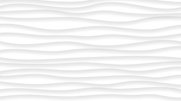 Fundo abstrato de linhas onduladas com sombras nas cores branco e cinza