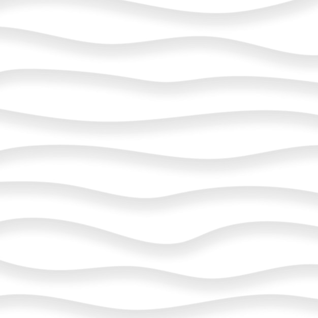 Fundo abstrato de linhas onduladas com sombras nas cores branco e cinza