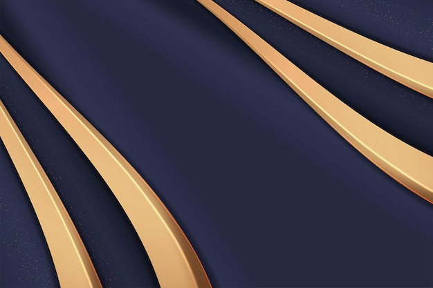 Fundo abstrato de metal azul e dourado