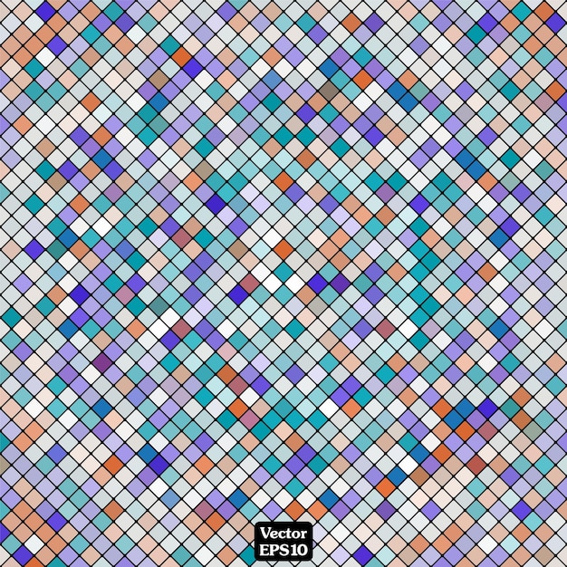 Fundo abstrato de mosaico colorido para seus propósitos no design