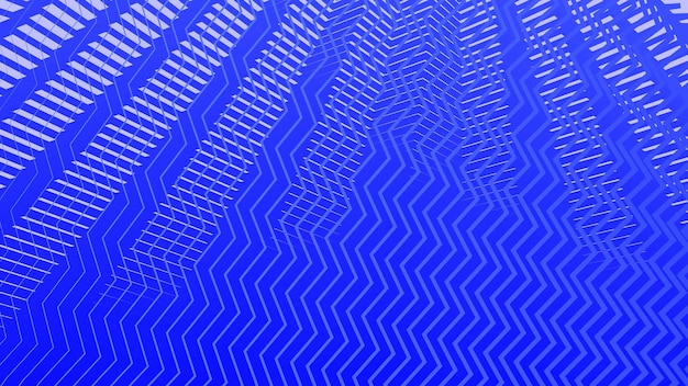 Fundo abstrato de padrão zig-zag azul
