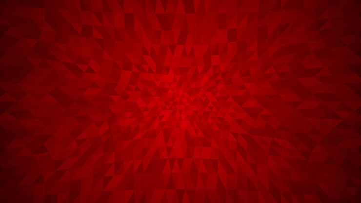 Vetor fundo abstrato de pequenos triângulos em cores vermelhas.
