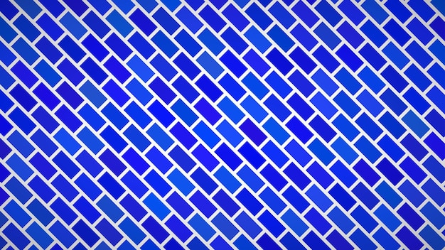 Vetor fundo abstrato de retângulos dispostos diagonalmente em cores azuis