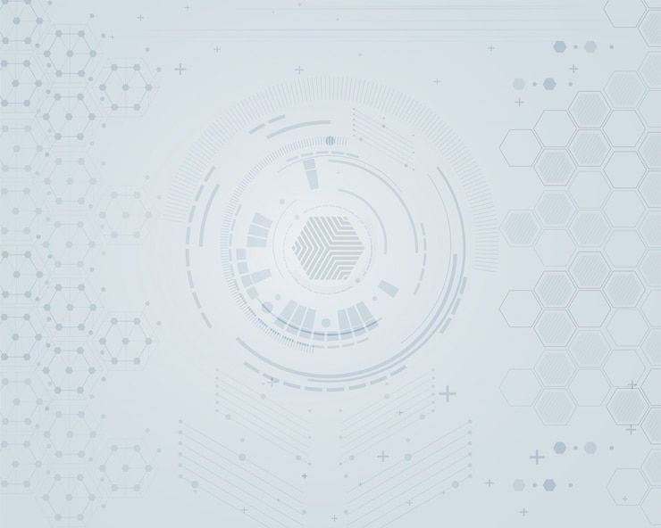 Vetor fundo abstrato de tecnologia com geometria