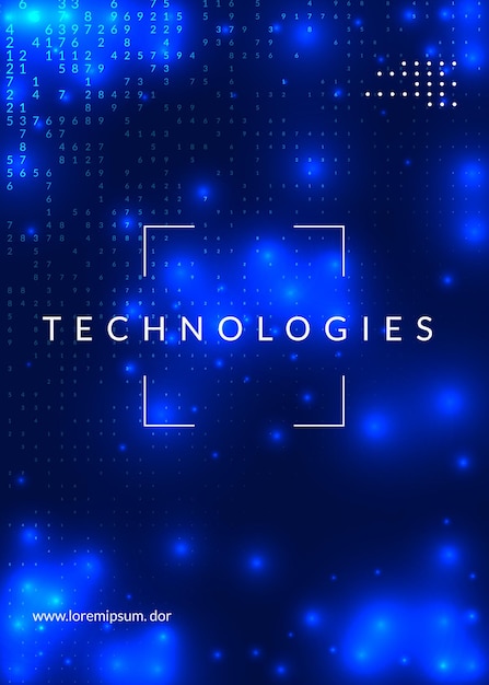 Fundo abstrato de tecnologia digital Inteligência artificial