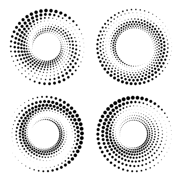 Fundo abstrato dinâmico de círculo em espiral
