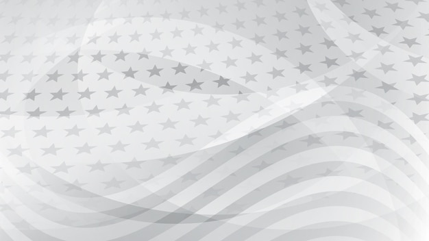 Fundo abstrato do Dia da Independência com elementos da bandeira americana em cores cinza.