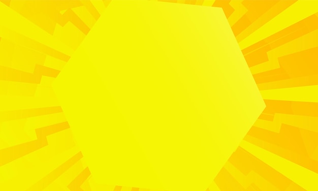 Fundo abstrato do pentágono Ciência da tecnologia Hitech conceito de comunicação inovação design vetorial amarelo laranja e branco