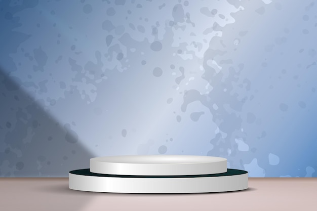 Fundo abstrato do pódio em 3D